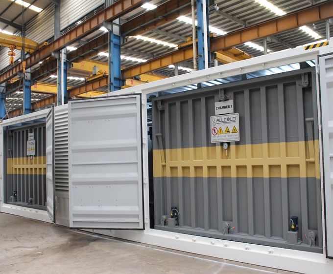 4 Pallet Máy nén  R404A Máy làm mát chân không 72KW 1